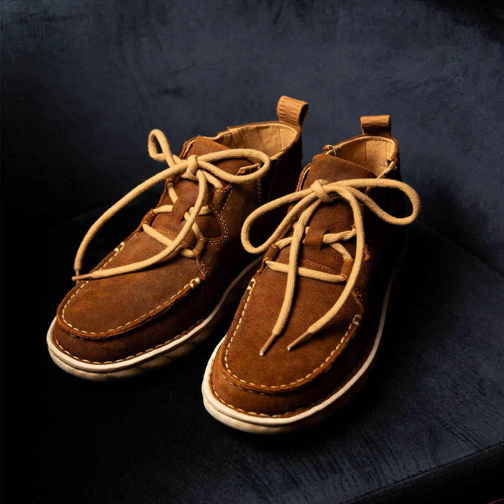 Estancia Lace-Up Casual Shoe in brown.